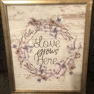 Love grows here wall decor
